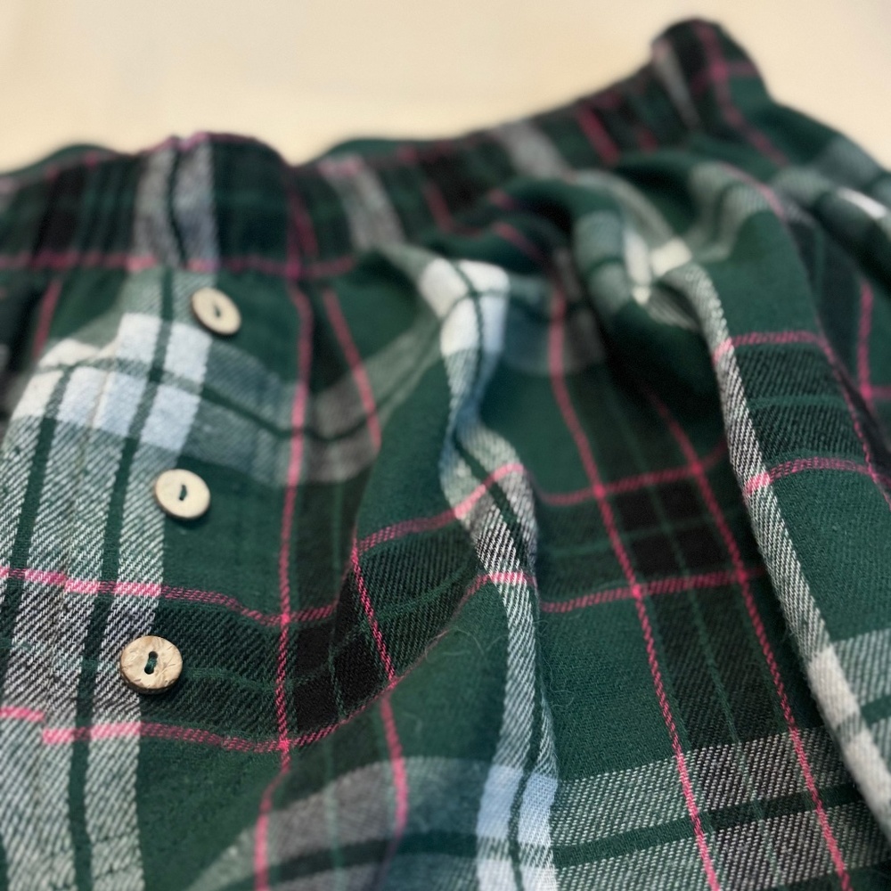 Free People boxers size medium Sunday Morning plaid pajama flannel - Picture 5 of 11